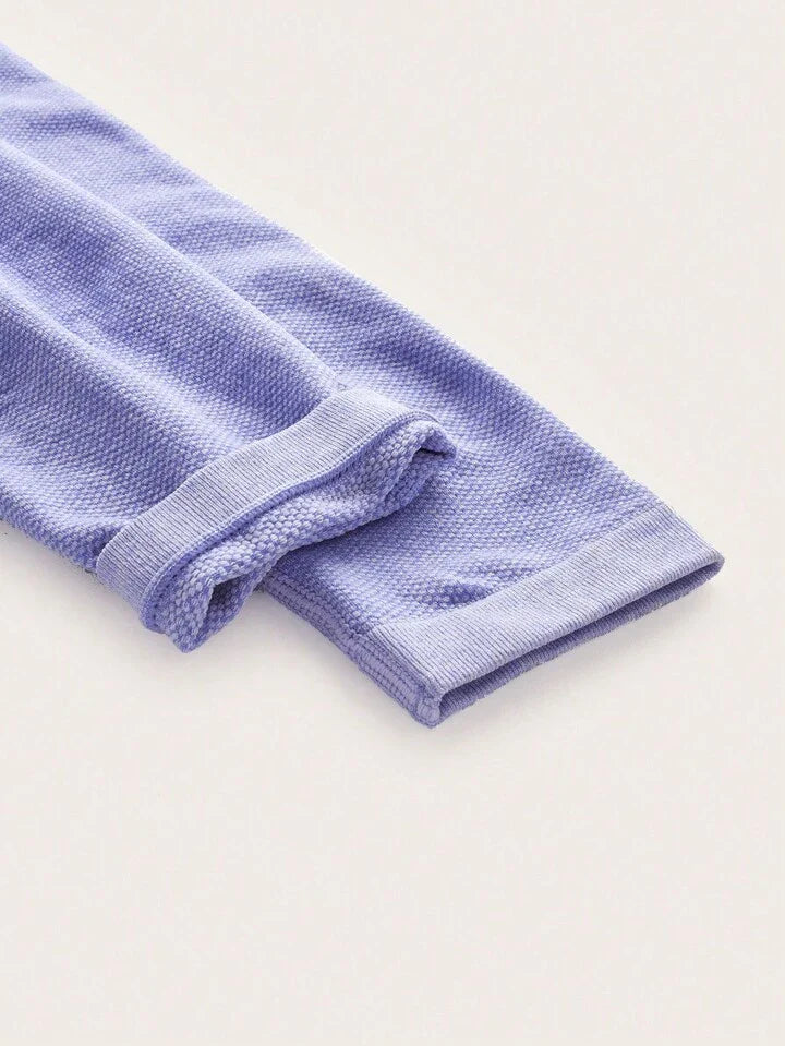 A & S Solid Sports Tee & Leggings Set