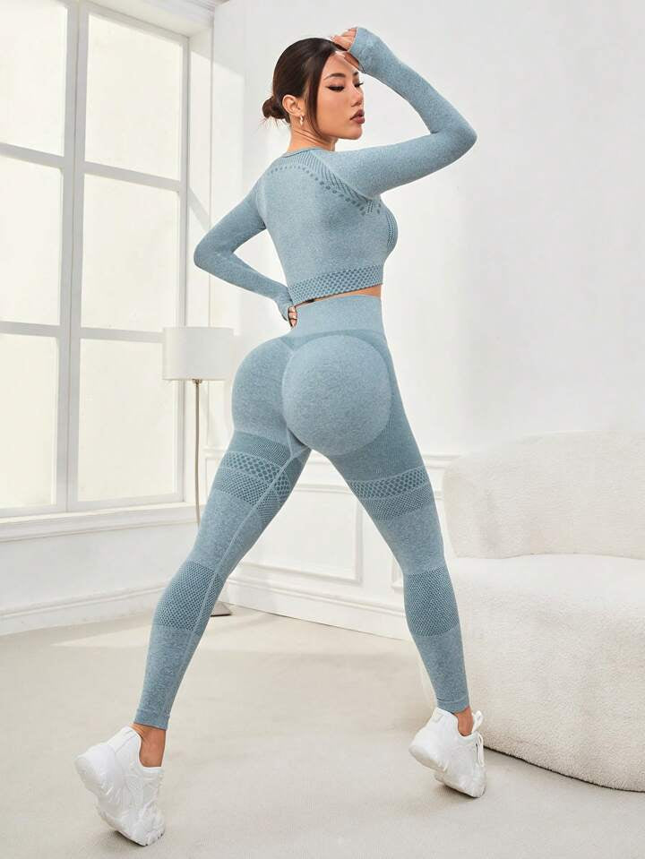 A & S High-Stretch Seamless Women's Sports Suit