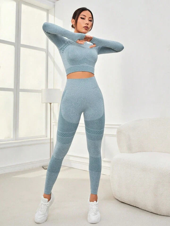 A & S High-Stretch Seamless Women's Sports Suit