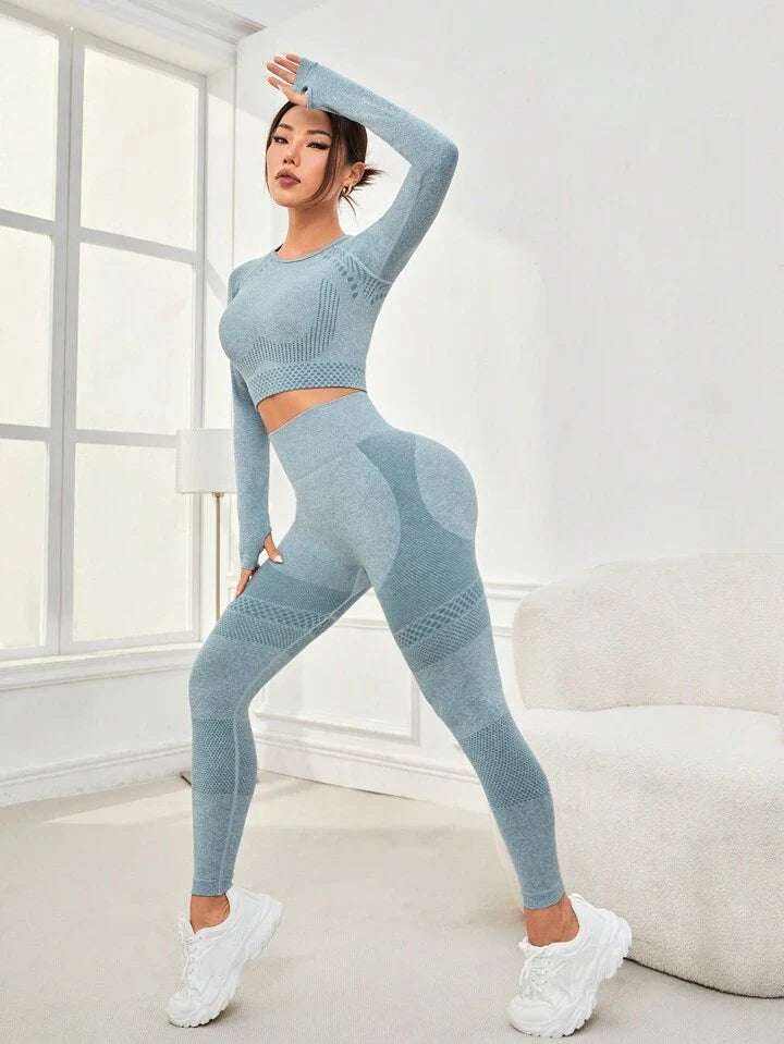 A & S High-Stretch Seamless Women's Sports Suit