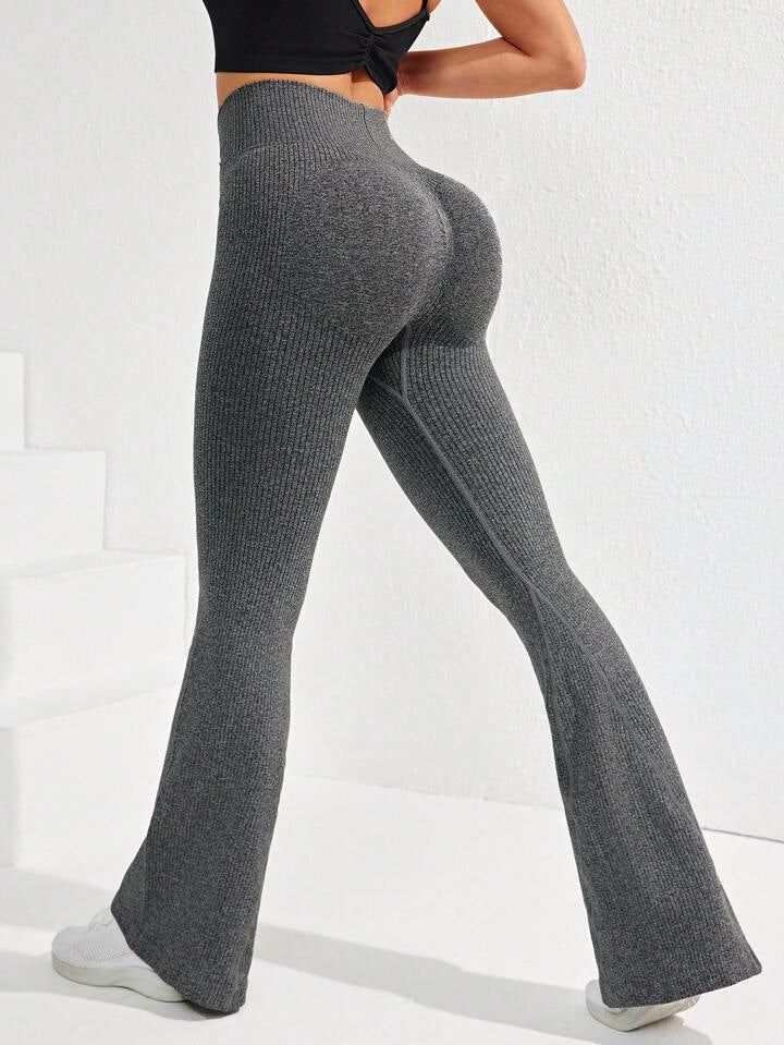 A & S Running Seamless Flared Workout Pants