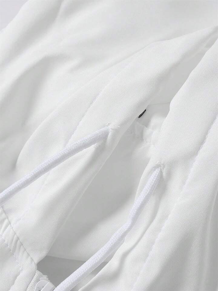 Men's Windproof And Breathable Sports Hooded Jacket And Pants Set