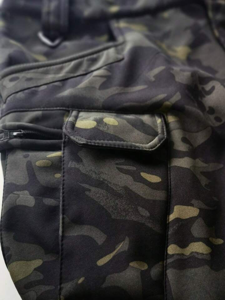 Men's Camouflage Windproof And Waterproof Jacket And Pants Sports Suit