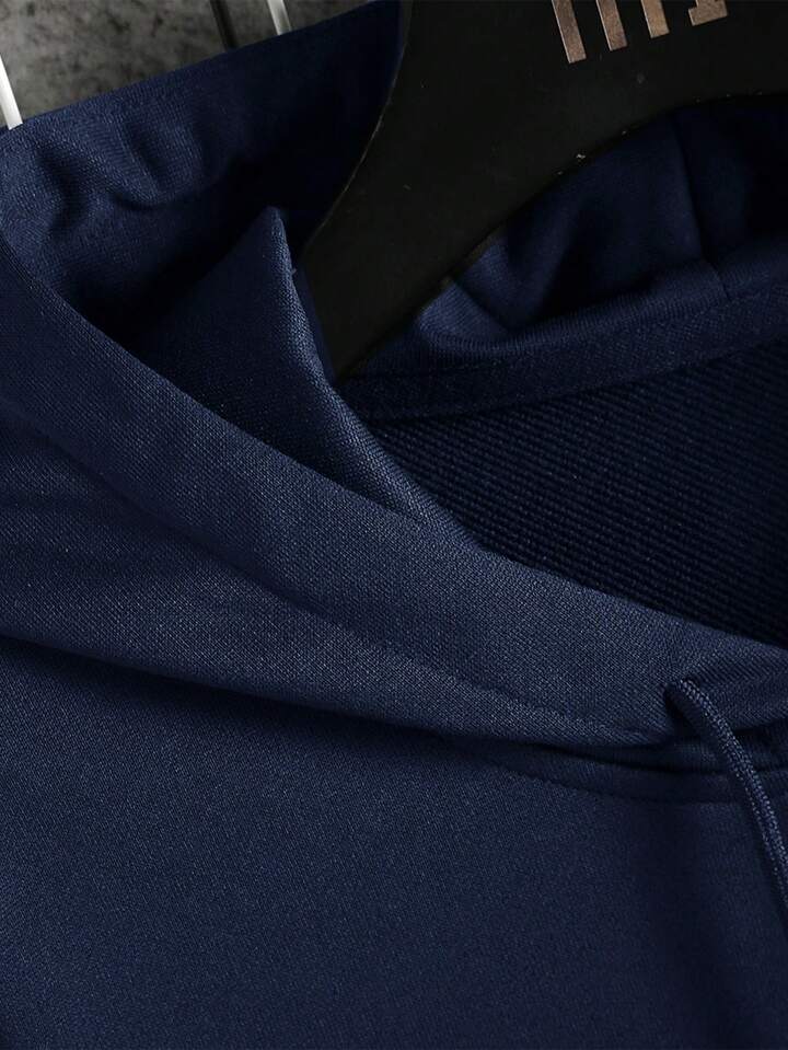 Men Spring And Autumn Casual Casual Hooded Sweatshirt Set Slim-Fit Sport Pants