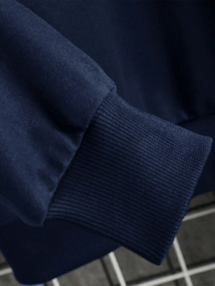 Men Spring And Autumn Casual Casual Hooded Sweatshirt Set Slim-Fit Sport Pants