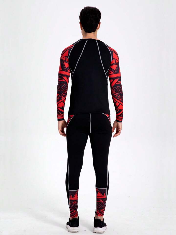 Men's Quick-Dry Compression Fitness Suit