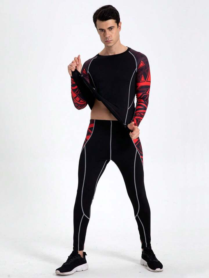 Men's Quick-Dry Compression Fitness Suit