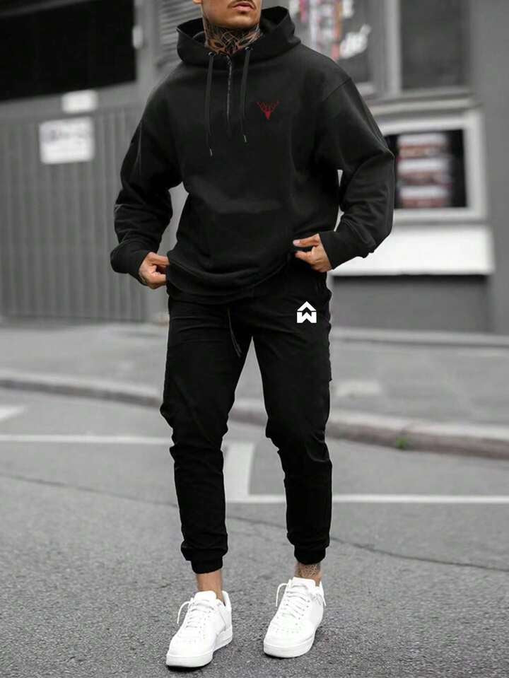 Men's Running & Fitness Jogging Suit - Two-Piece Set