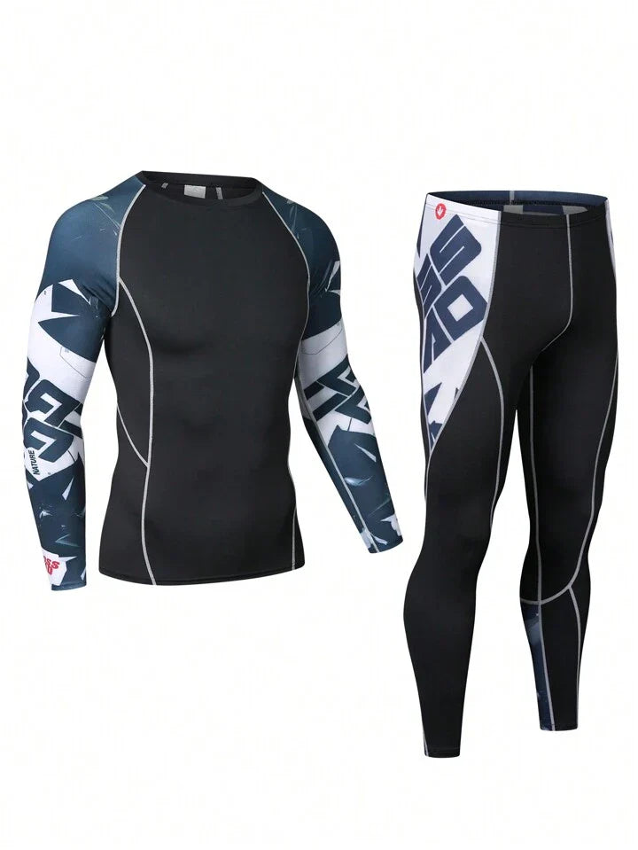 Long Sleeve Sports Shirt & Pants Tracksuit