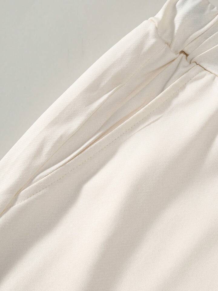 Hypemode Men's Letter Print Splicing Shorts