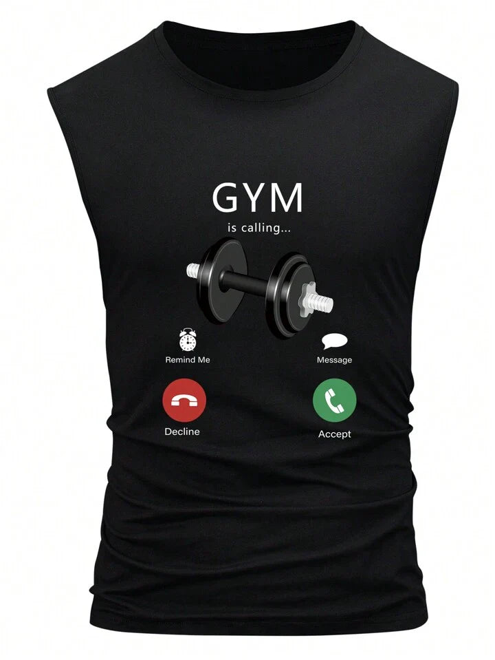 Men Letter Graphic Tank Top