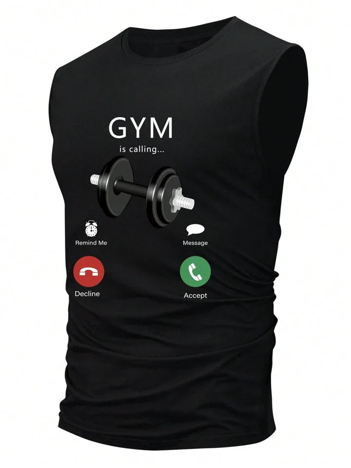 Men Letter Graphic Tank Top