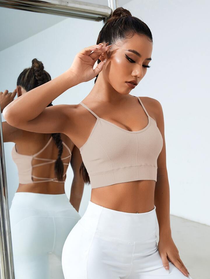 A & S Crisscross Back Sports Bra
