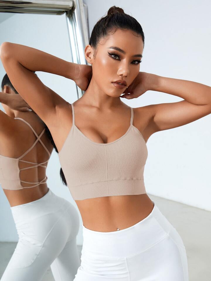 A & S Crisscross Back Sports Bra
