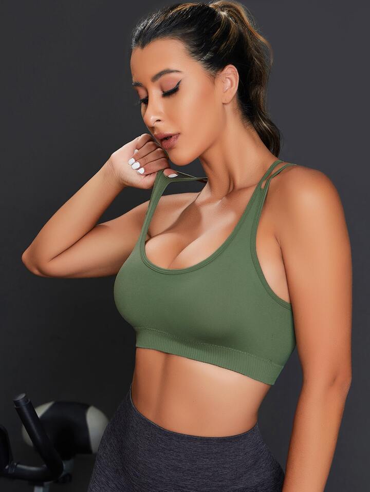 A & S Sexy Strappy Back Sports Bra
