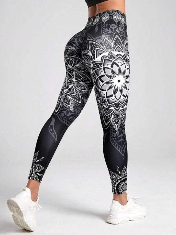 A & S  Compression Workout Leggings -  Tummy Control & Butt Lifting