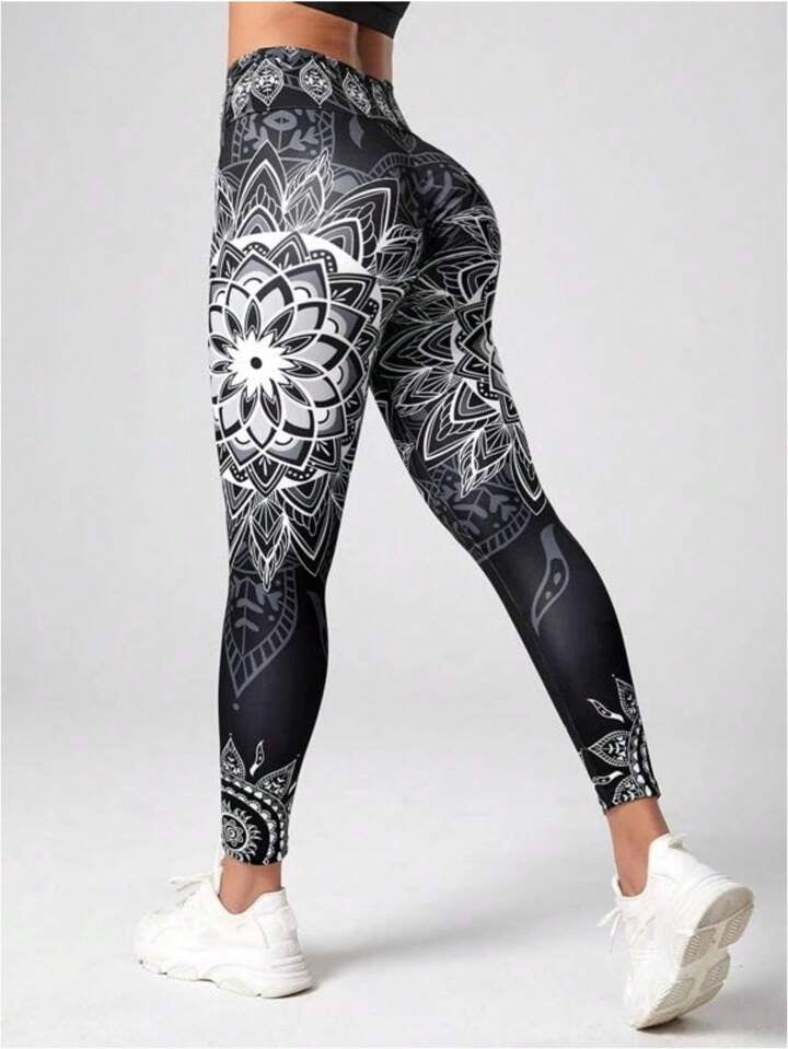A & S  Compression Workout Leggings -  Tummy Control & Butt Lifting
