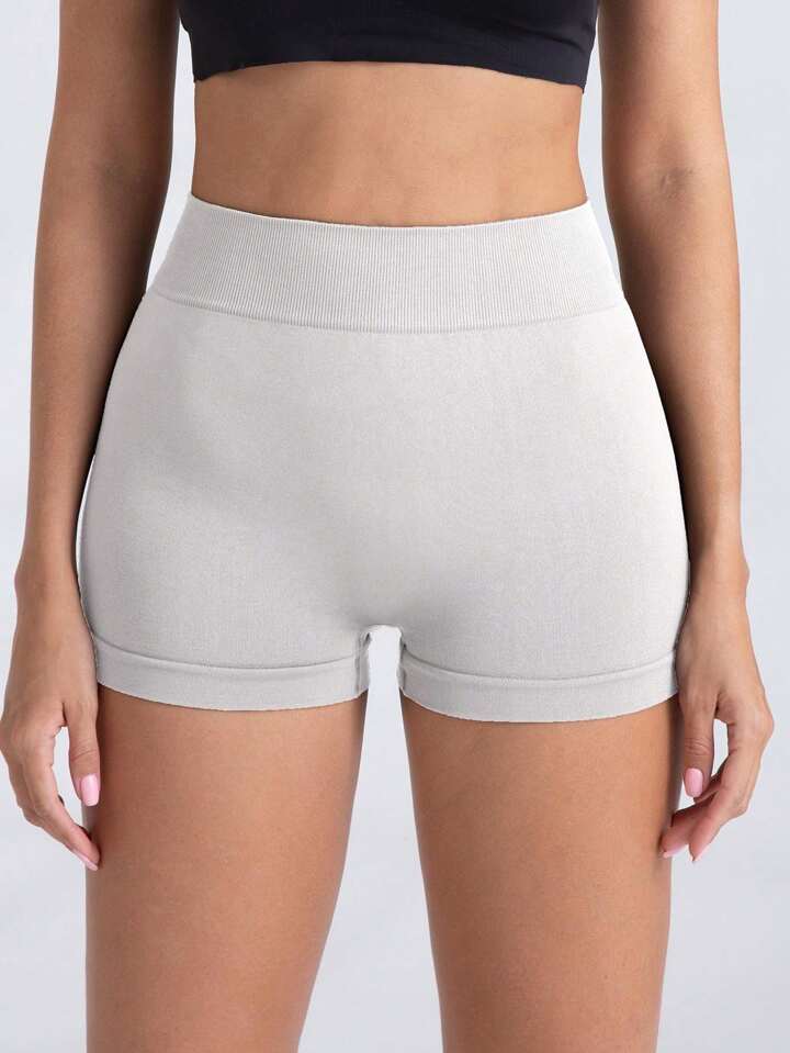 A & S Women's Seamless Yoga Shorts, High Waist, Stretchy & Butt Lifting