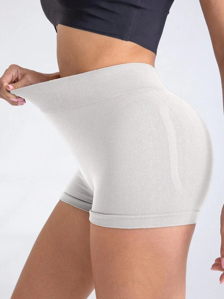 A & S Women's Seamless Yoga Shorts, High Waist, Stretchy & Butt Lifting