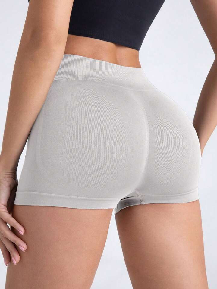 A & S Women's Seamless Yoga Shorts, High Waist, Stretchy & Butt Lifting