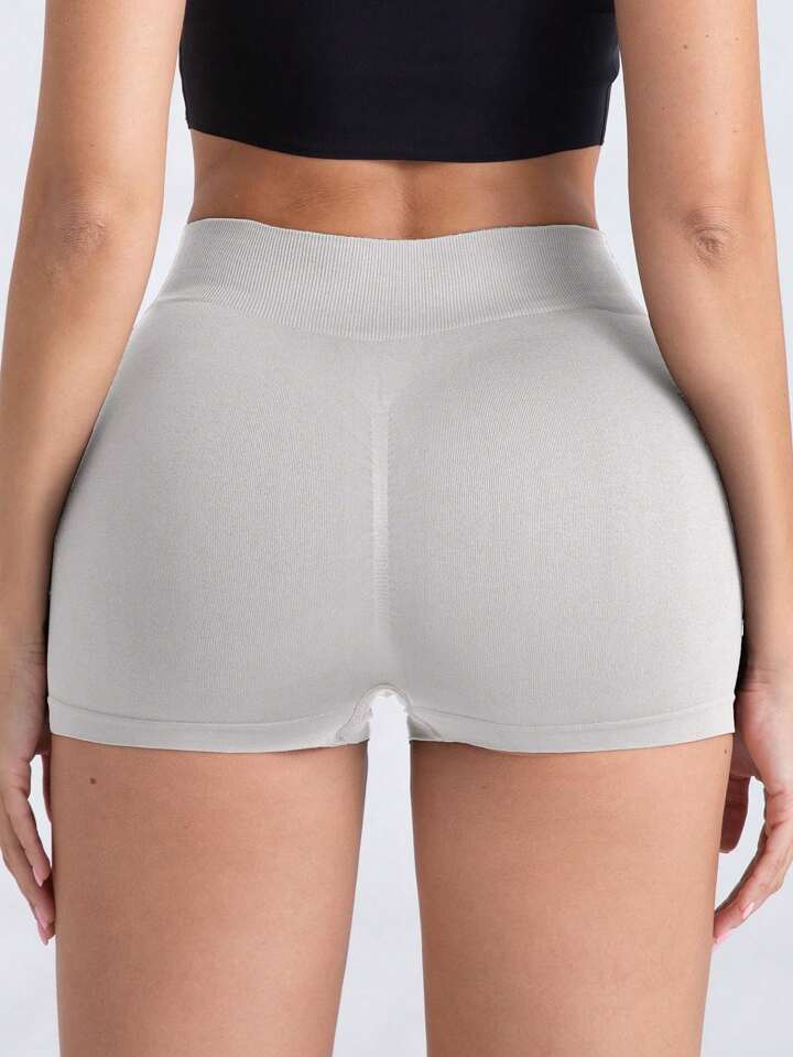 A & S Women's Seamless Yoga Shorts, High Waist, Stretchy & Butt Lifting