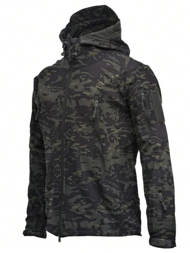 Men's Camouflage  Windproof And Waterproof Jacket And Pants Sports Suit