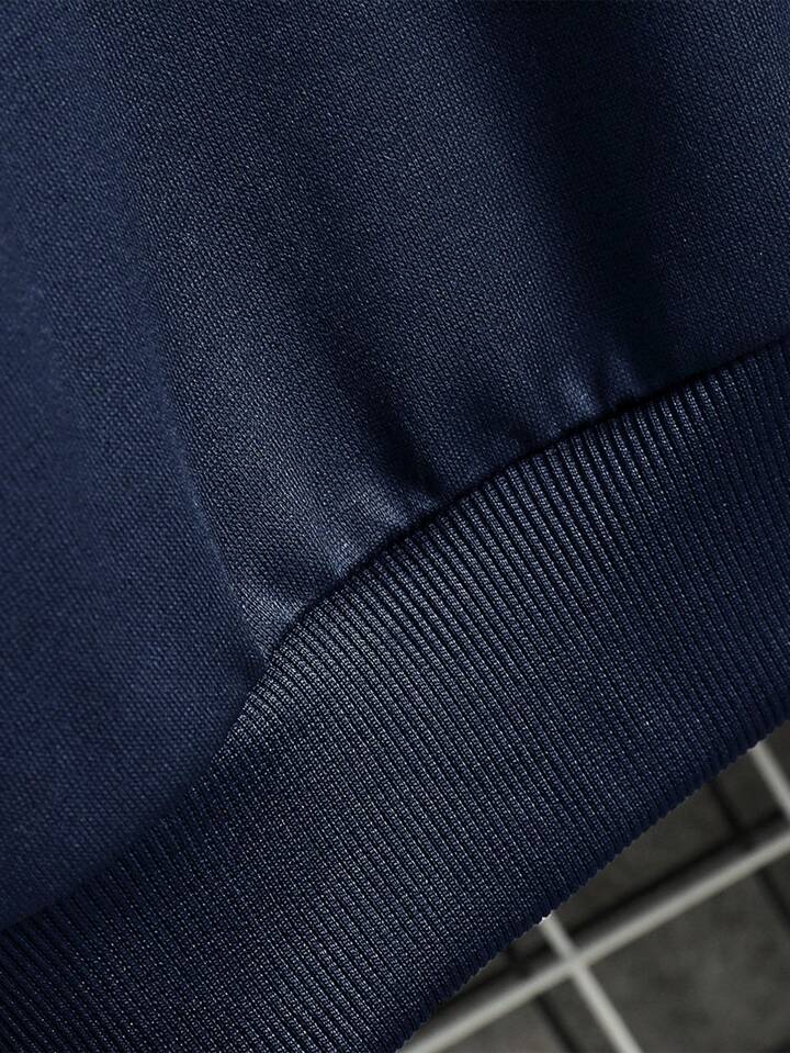 Men Spring And Autumn Casual Casual Hooded Sweatshirt Set Slim-Fit Sport Pants