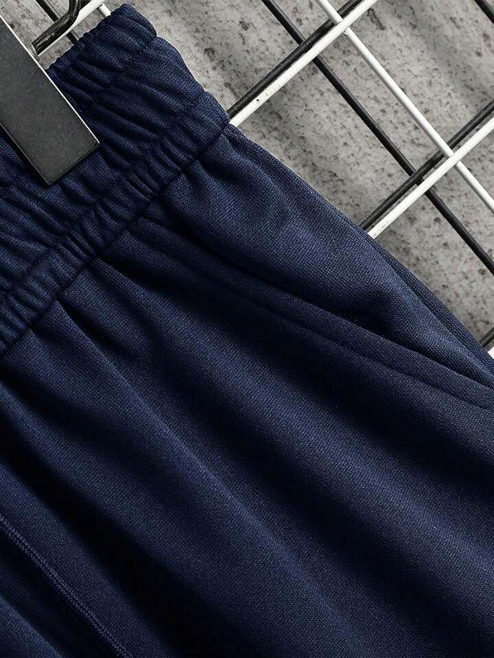 Men Spring And Autumn Casual Casual Hooded Sweatshirt Set Slim-Fit Sport Pants