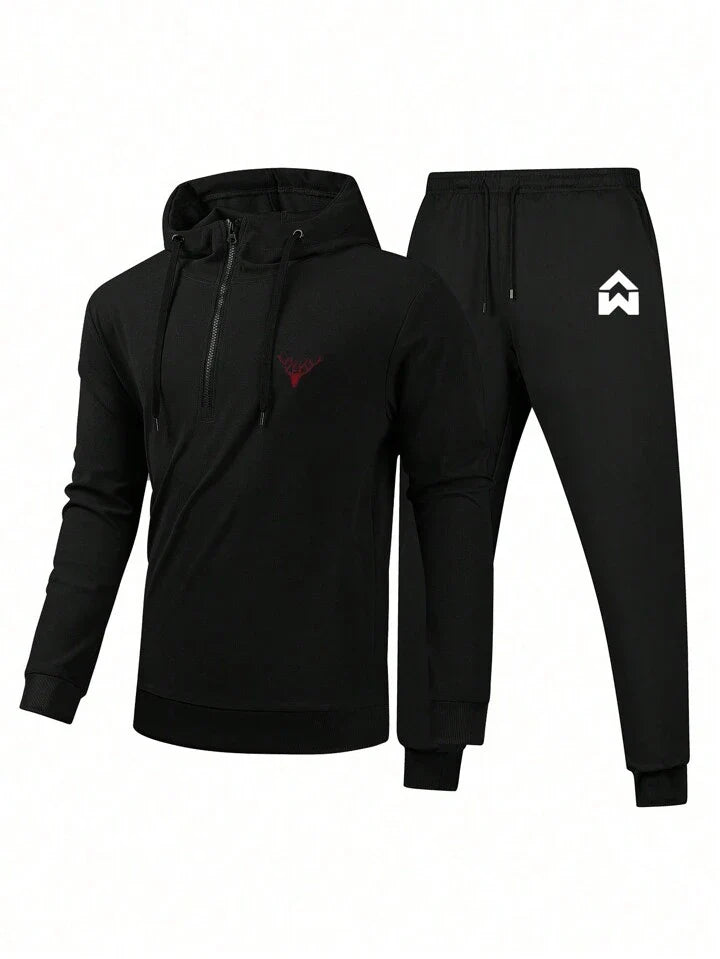 Men's Running & Fitness Jogging Suit - Two-Piece Set