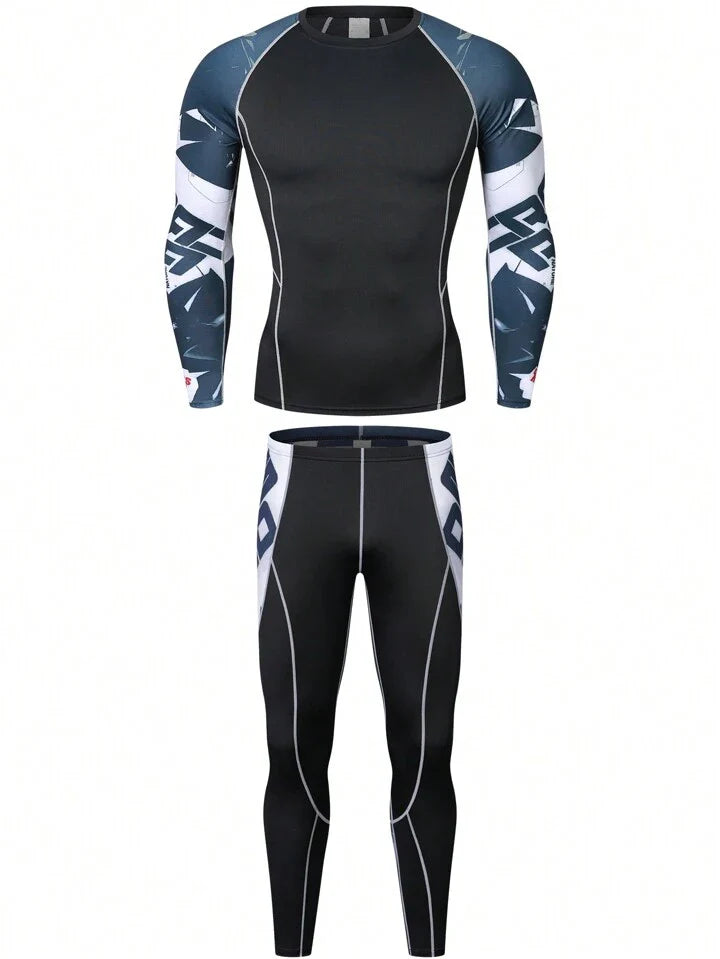 Long Sleeve Sports Shirt & Pants Tracksuit