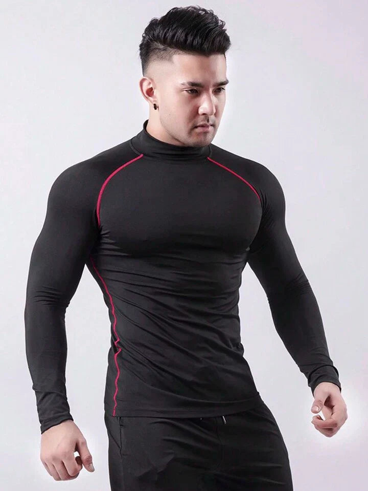 Fitness Men Sports Tee for Workout & Compression