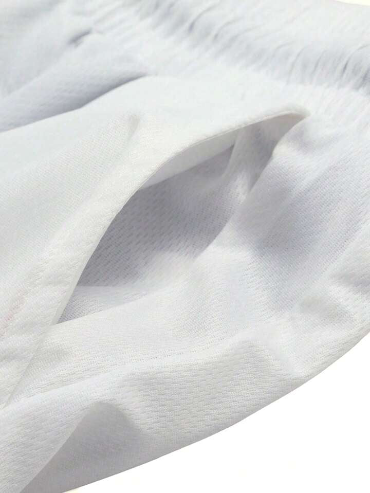 Goth Men Dragon Printed Athletic Basketball Mesh Shorts.