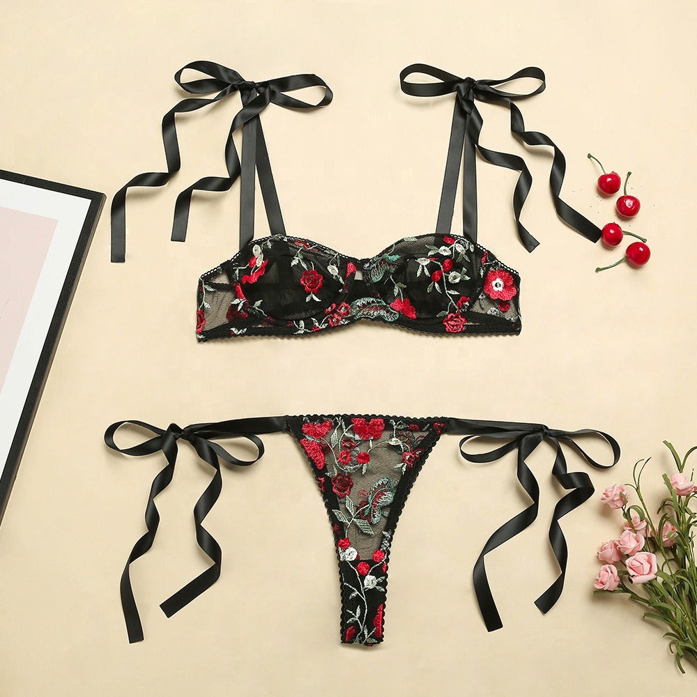 A & S  Sexy Erotic Lingerie Bra and Panty Set
